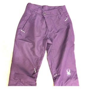 Purple Spyder ski/snow pants